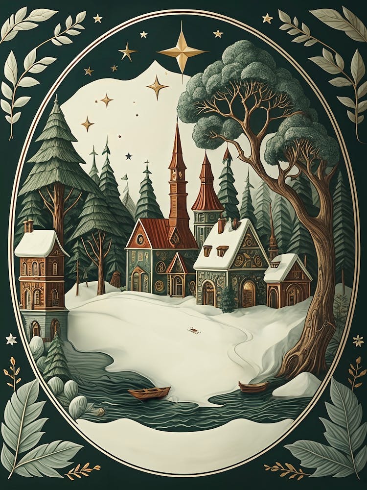Winterwald Dorf