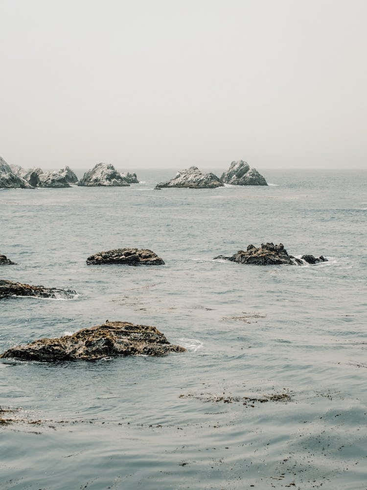 Boulders In Ocean