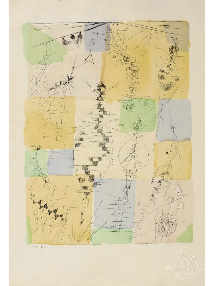 Paul Klee Insekten (1919), Abstract Print Poster