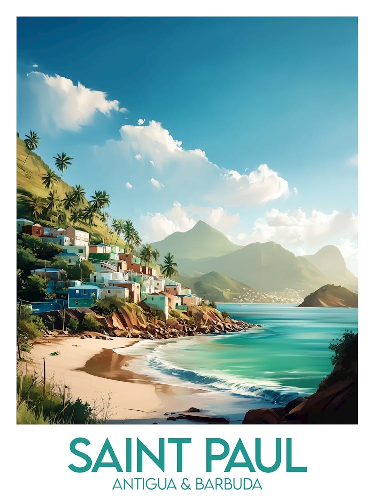 Affiche de voyage Saint Paul