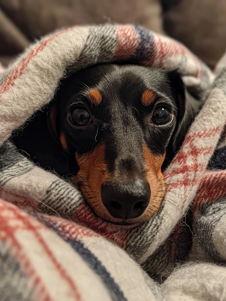 Dachshund.Generated AI. Wall 6