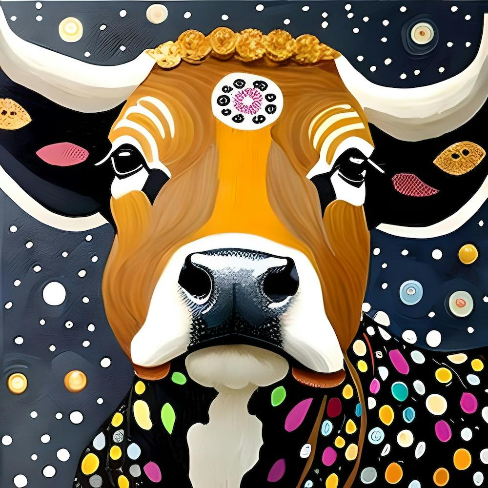 Cow With Stars