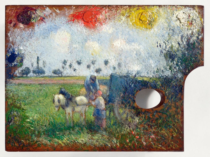 The Artist's Palette with a Landscape (ca. 1878–1880), Camille Pissarro