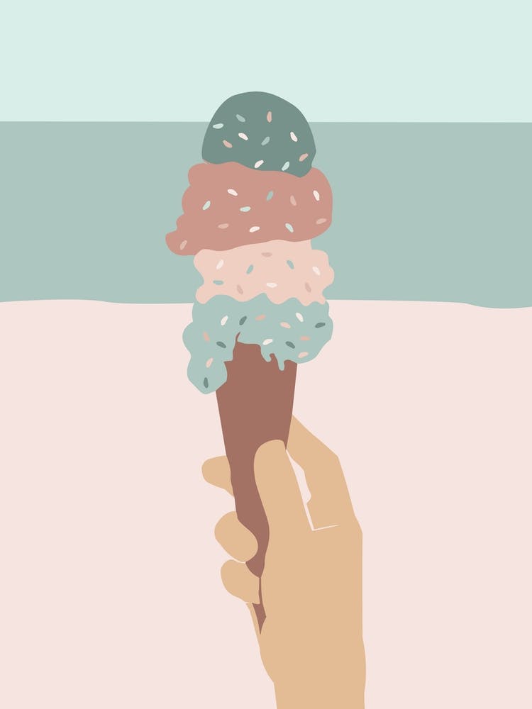 Ice Cream At The Beach