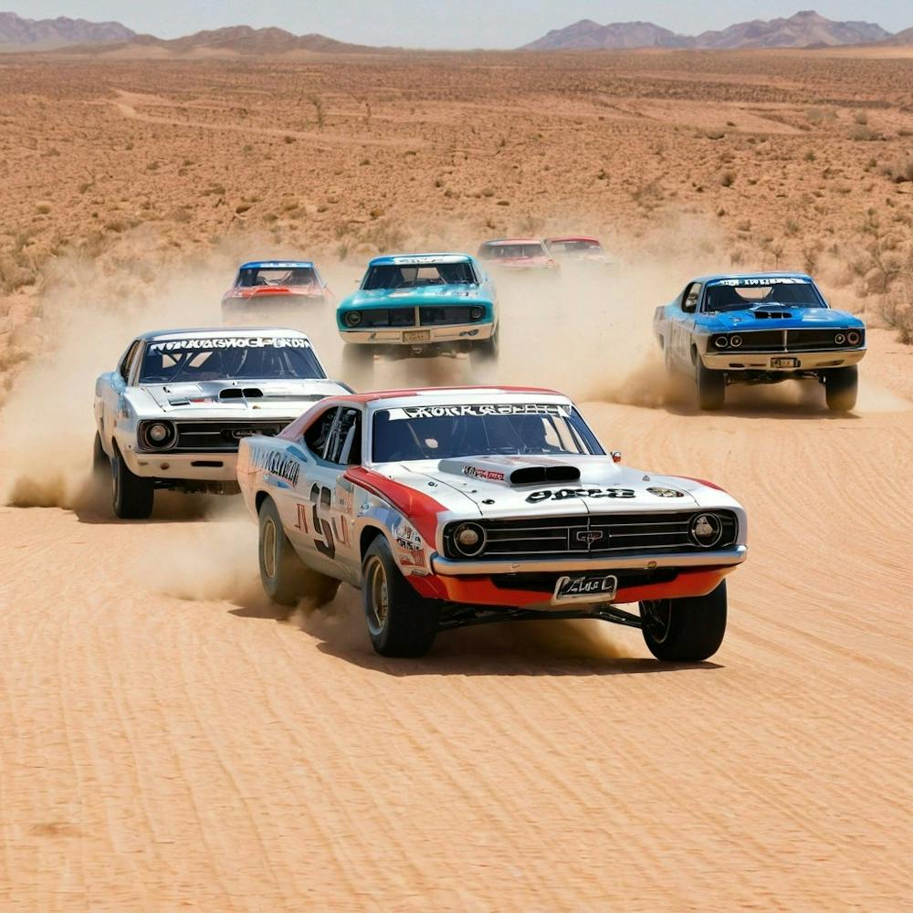 Cars Racing In T Dd673