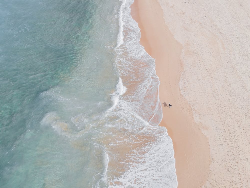 pastel style surfer