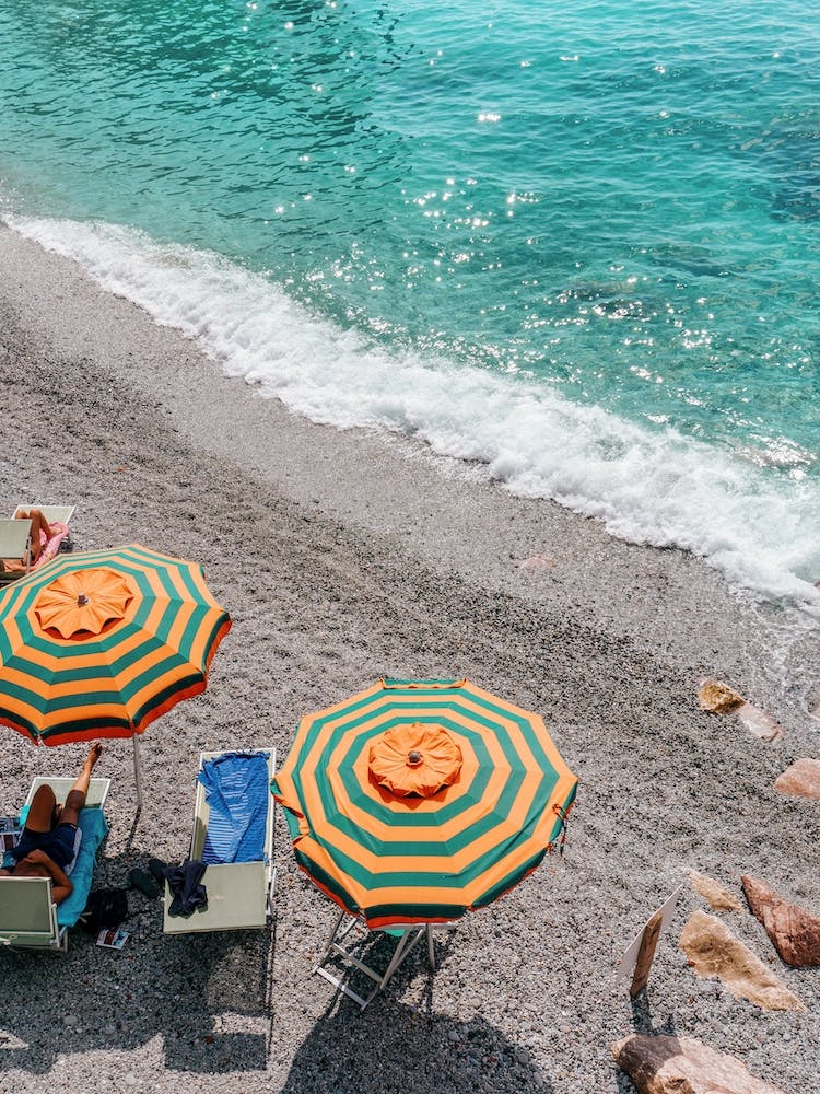 Montorosso Al Mare Italy Beach Umbrellas Umbrella Ocean Beach 3x4
