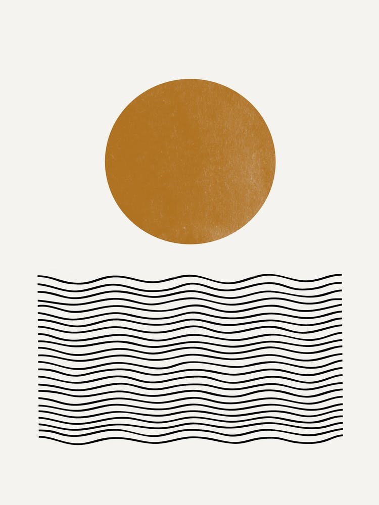 Golden Sun and Waves