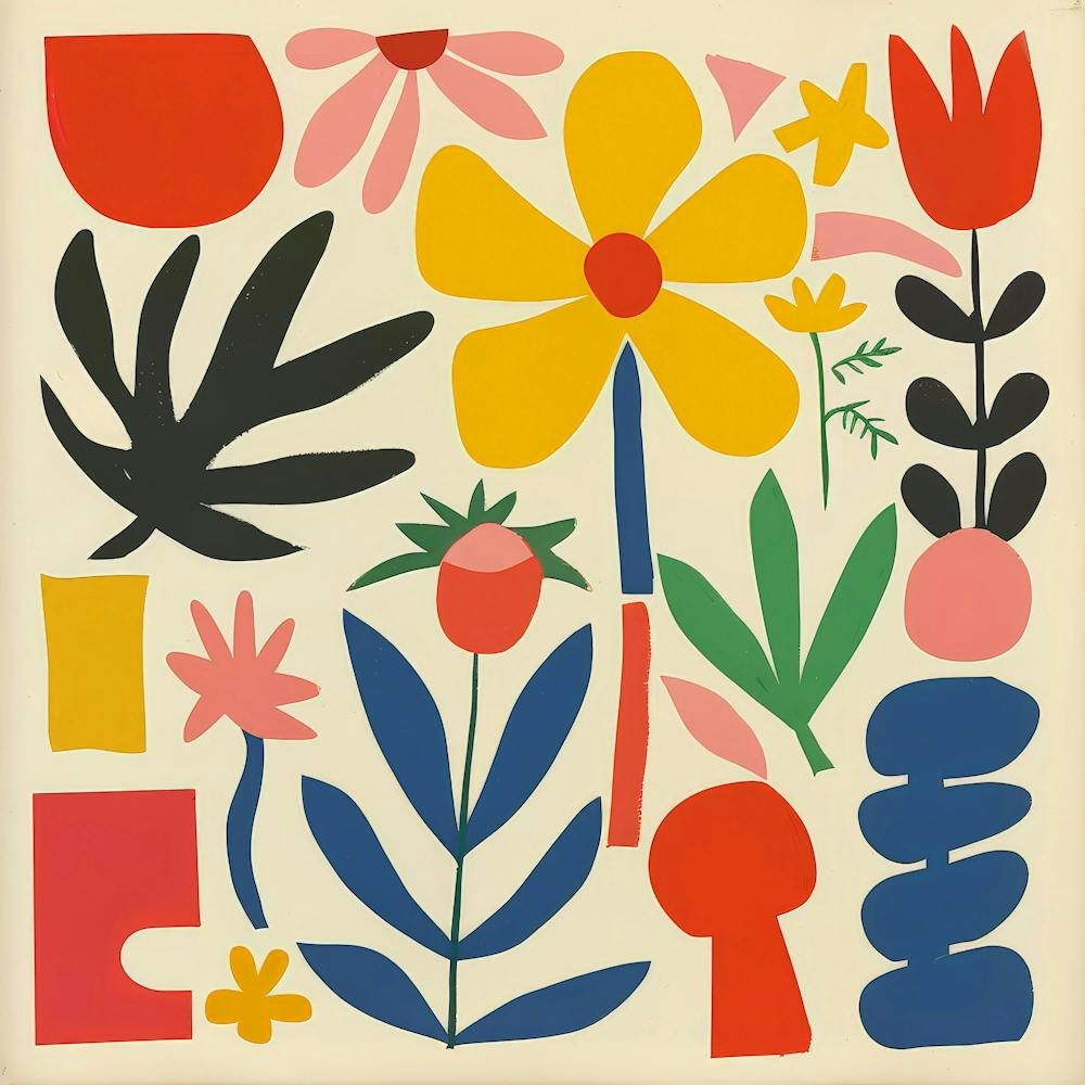 Flowers By Jackson Pollock