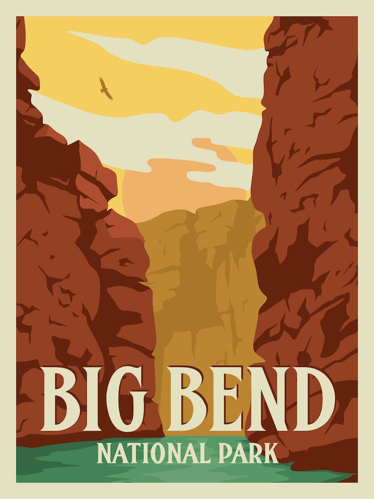 Big Bend National Park Travel Poster