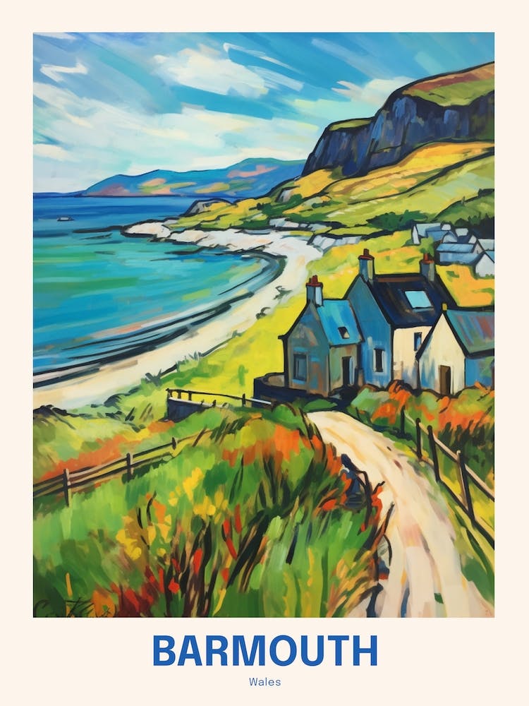 Barmouth Wales 10 Uk Travel Poster