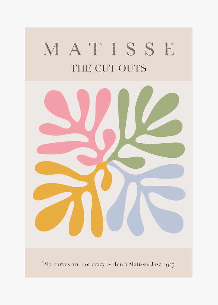 MEINE KURVEN SIND NICHT VERRÜCKT | MATISSE DIGITALE VERSION | POP ART WORLD 2023 Vektorillustration| www.popart.world