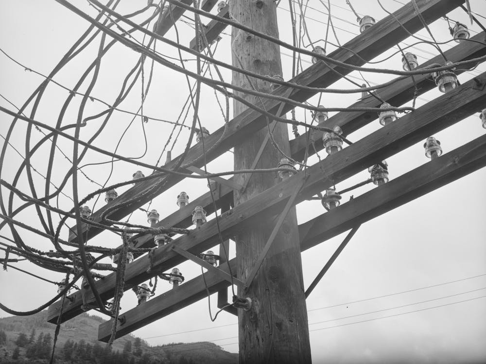 State Of Disrepair Of Electical Wiring Shows The Slowdown Of Mining Operation And Consequent Disintegration
