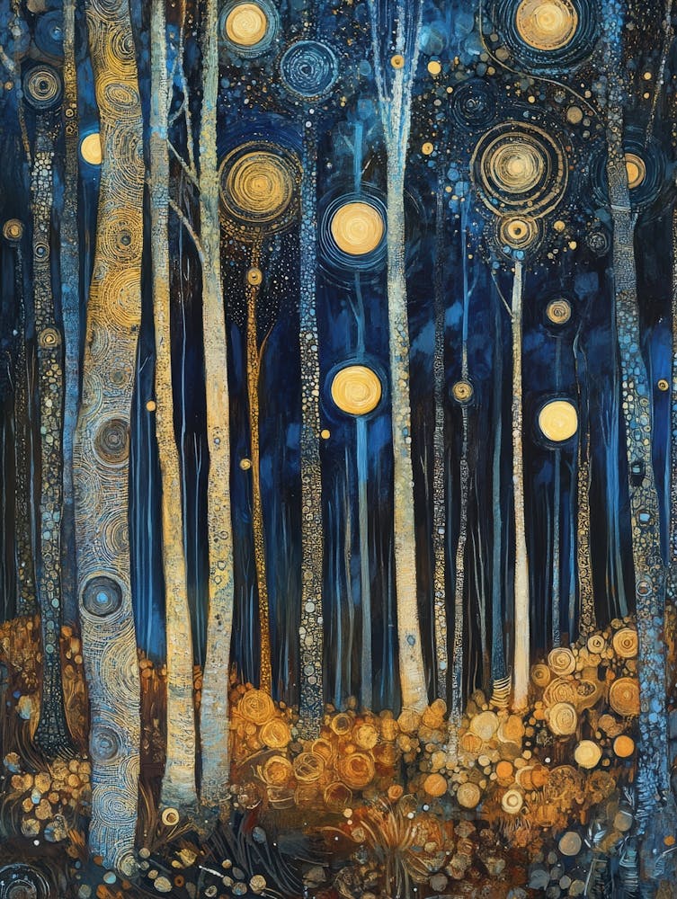 Sternennacht Wald 2