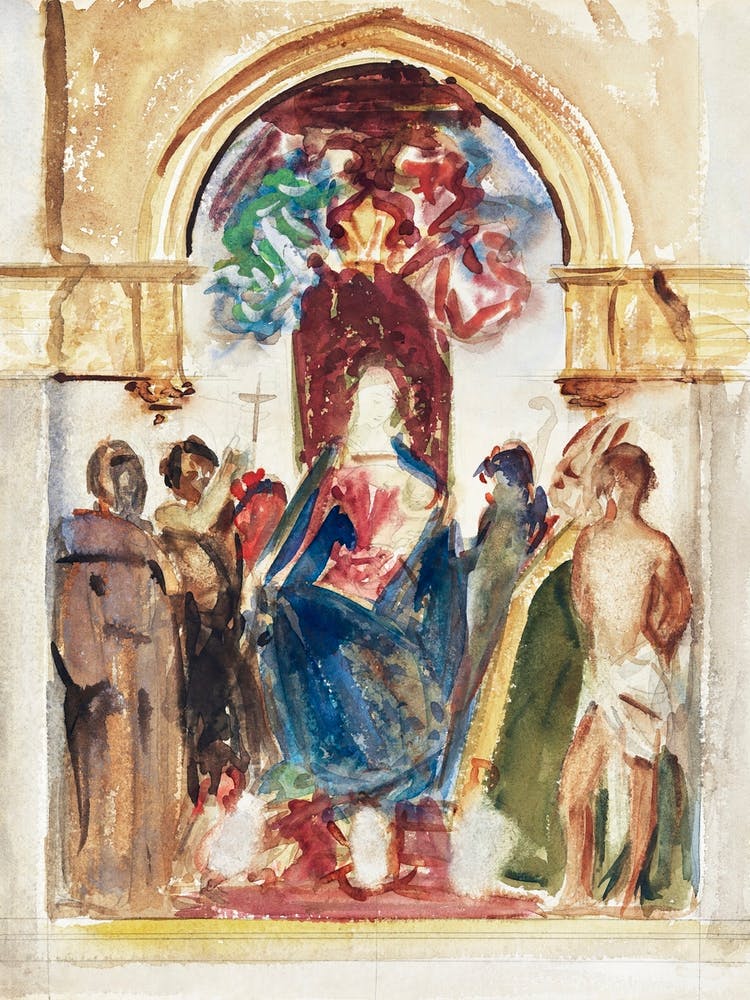 Madonna And Child And Saints, John Singer Sargent