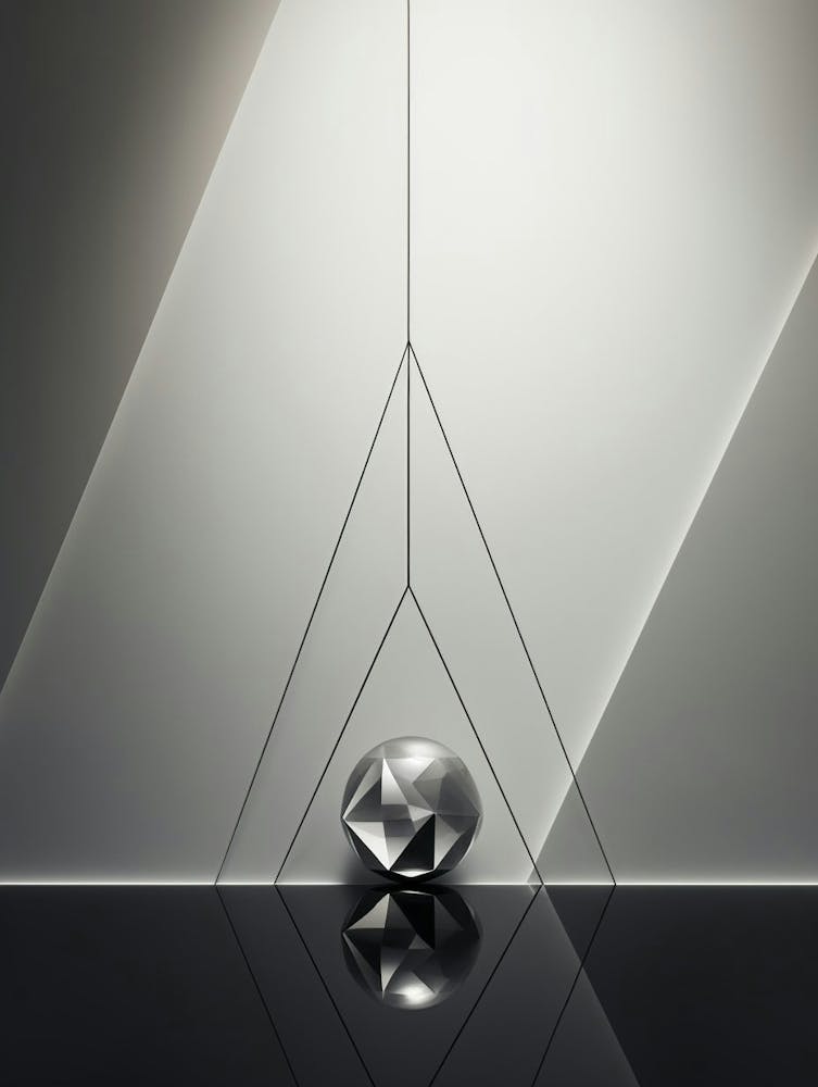 Minimalist Geometry Abstract Illustration 29