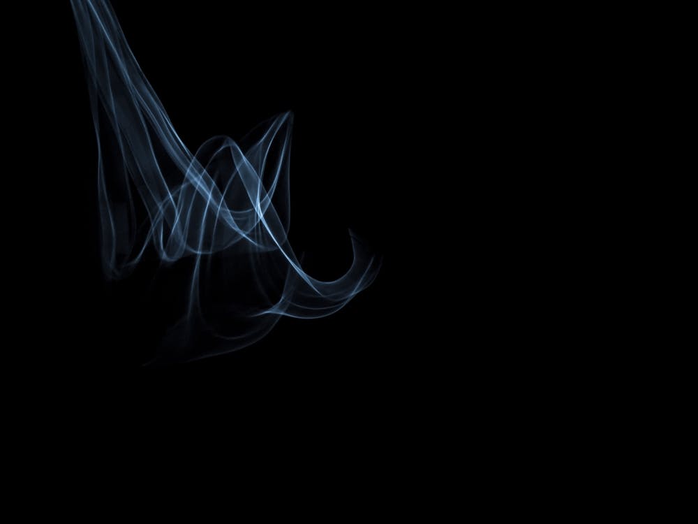 Glowing Abstract Curved Light Blue And White Lines 4