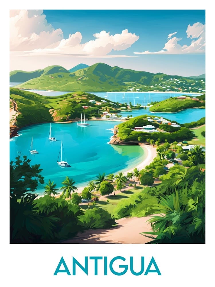 Affiche de voyage Antigua