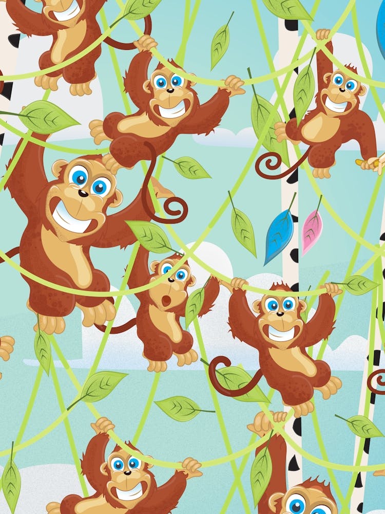 Monkeys In The Jungle