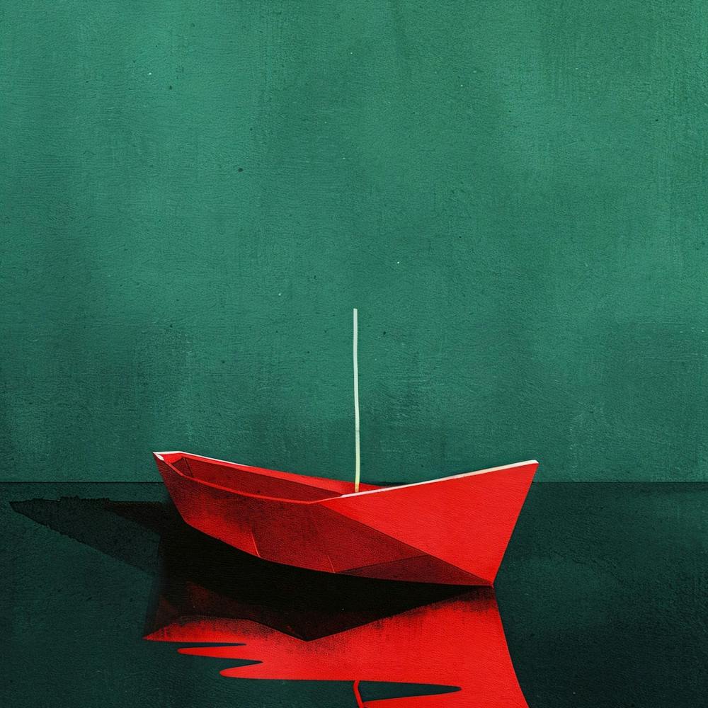 Red Paper Boat