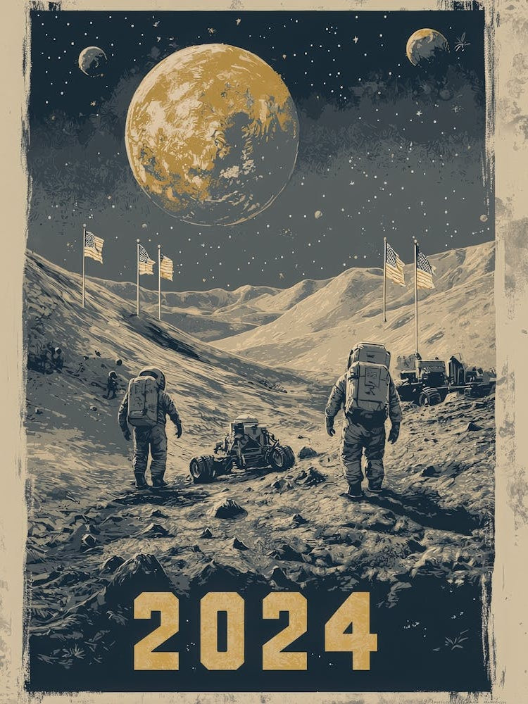 Aihrgdesign A Space Exploration Poster Imagining The Artemis 2