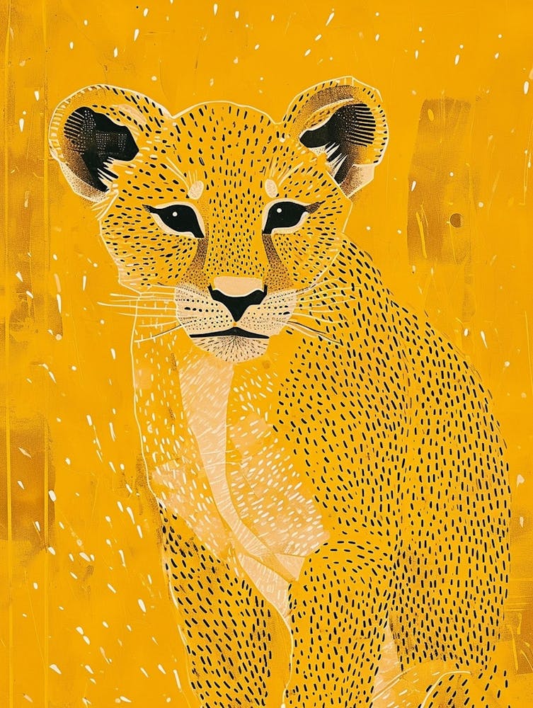 Yellow Mountain Lion 3