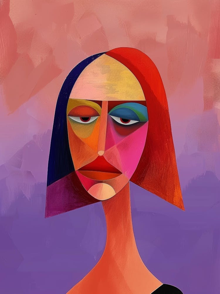 Abstract Woman'S Face 18