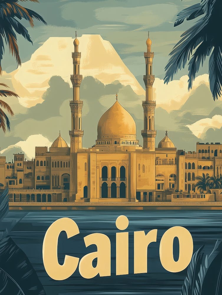 Aihrgdesign A Mid Century Modern Travel Poster For Cairo Show Dd189960 E82f 45ee 88b0 78210f50b3df 1
