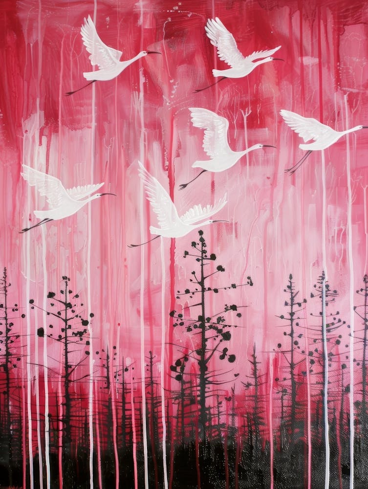 Cranes In Flight 12