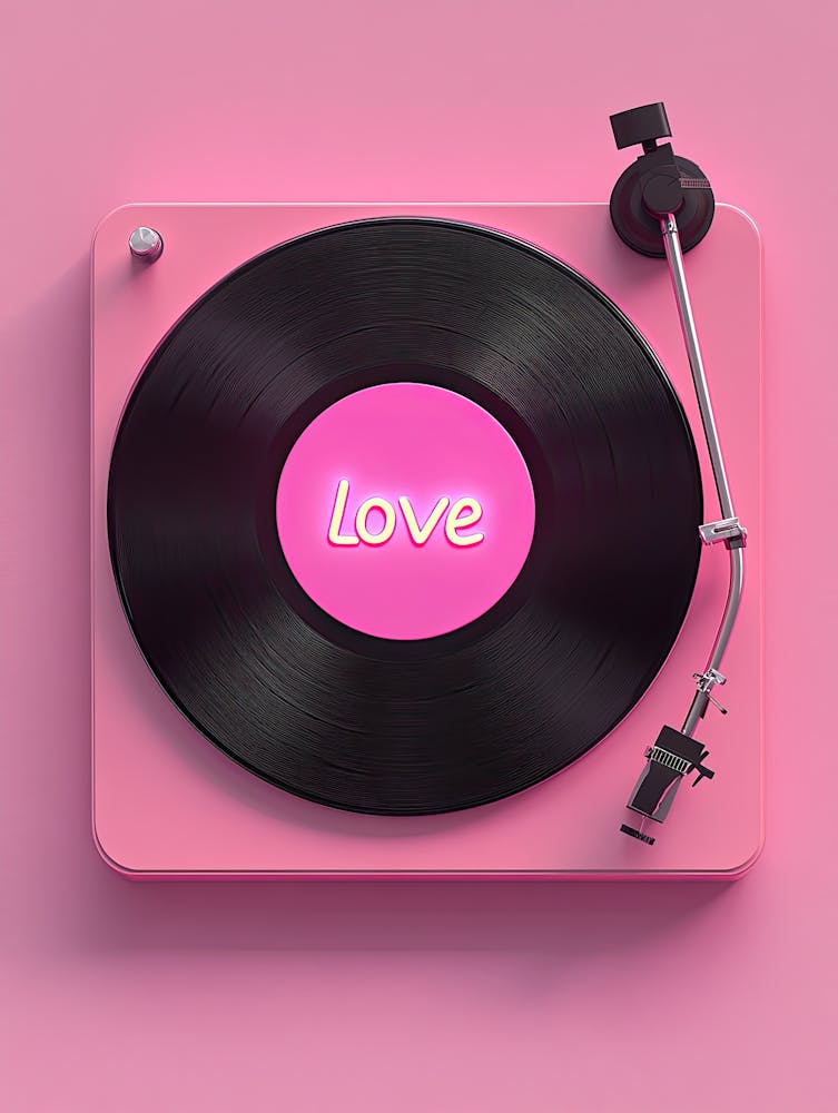 The Vinyl Of Love Vinyl Poster