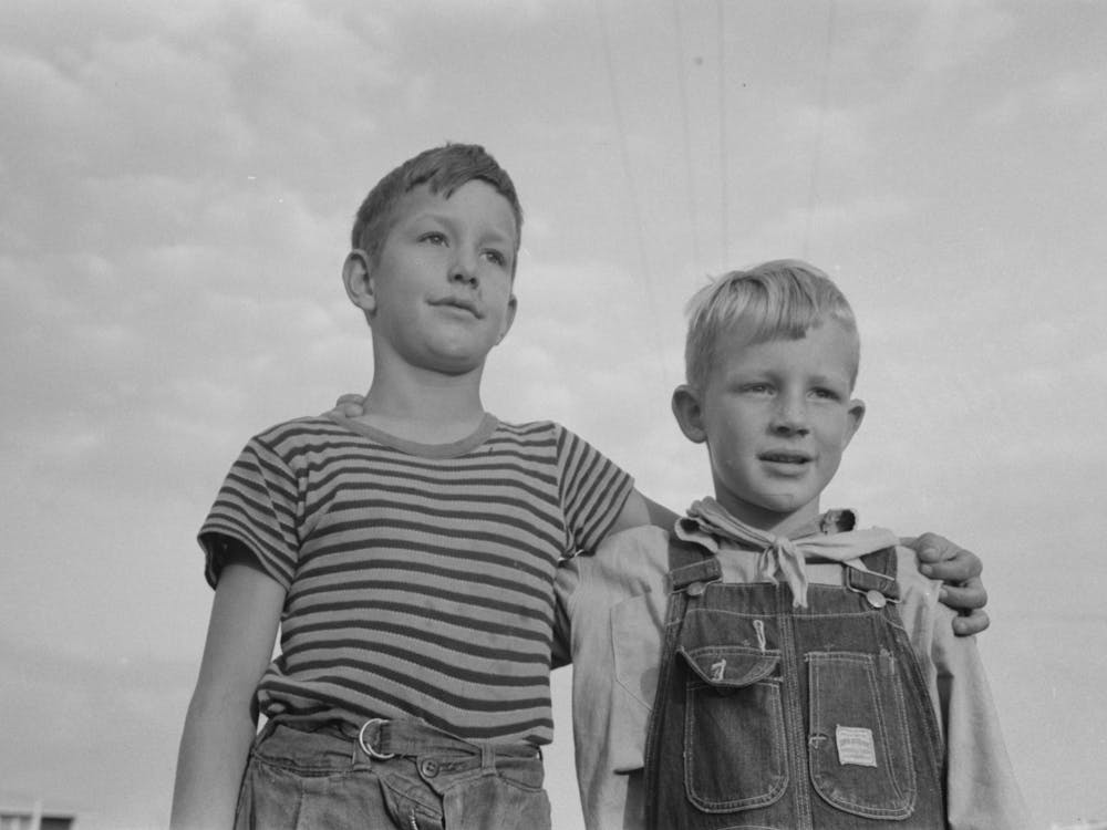 Visalia, California,Children At Mineral King Cooperative Farm By Russell Lee