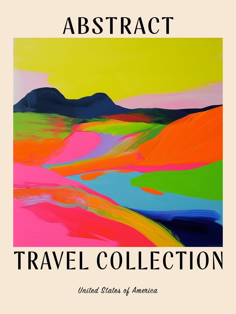 Abstract Travel Collection Poster United States Of America 4