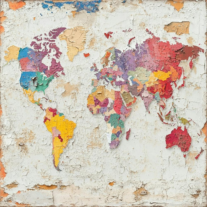 World Map Art 24