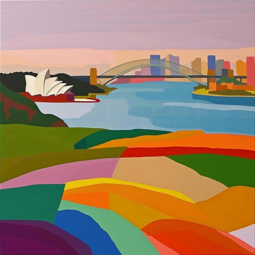Abstract Travel Collection Sydney Australia 1