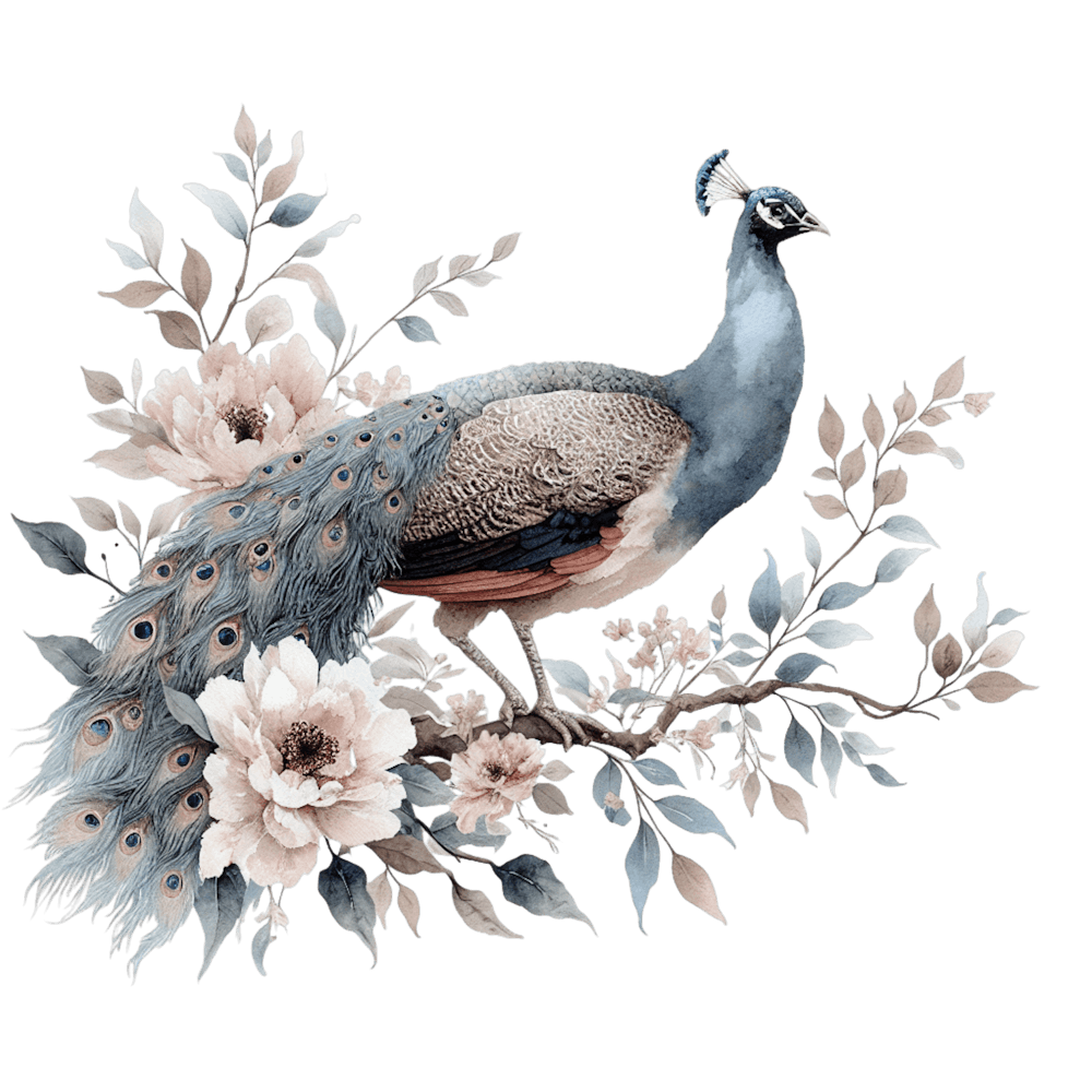 Pfau Federkleid Tier