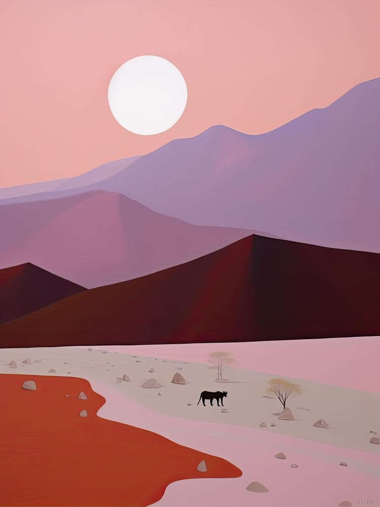 Atacama Desert   South America (Chile), Contemporary Abstract Illustration 4