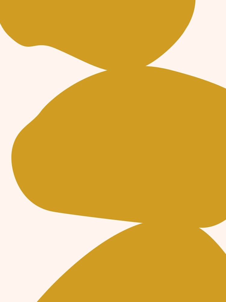 Abstract Bauhaus Shapes 2 Yellow
