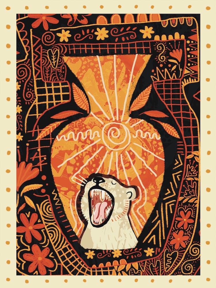 Leo Zodiac Illustration