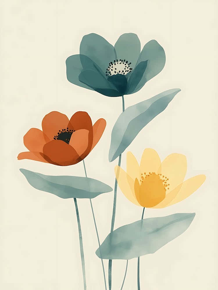 Earthy Boho Floral Composition