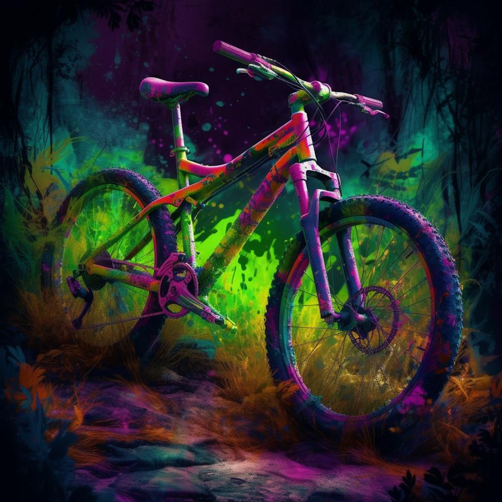 Mountain Bike Painting