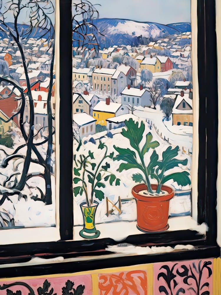 The Windowsill Of Bergen   Norway Snow Inspired By Matisse 4