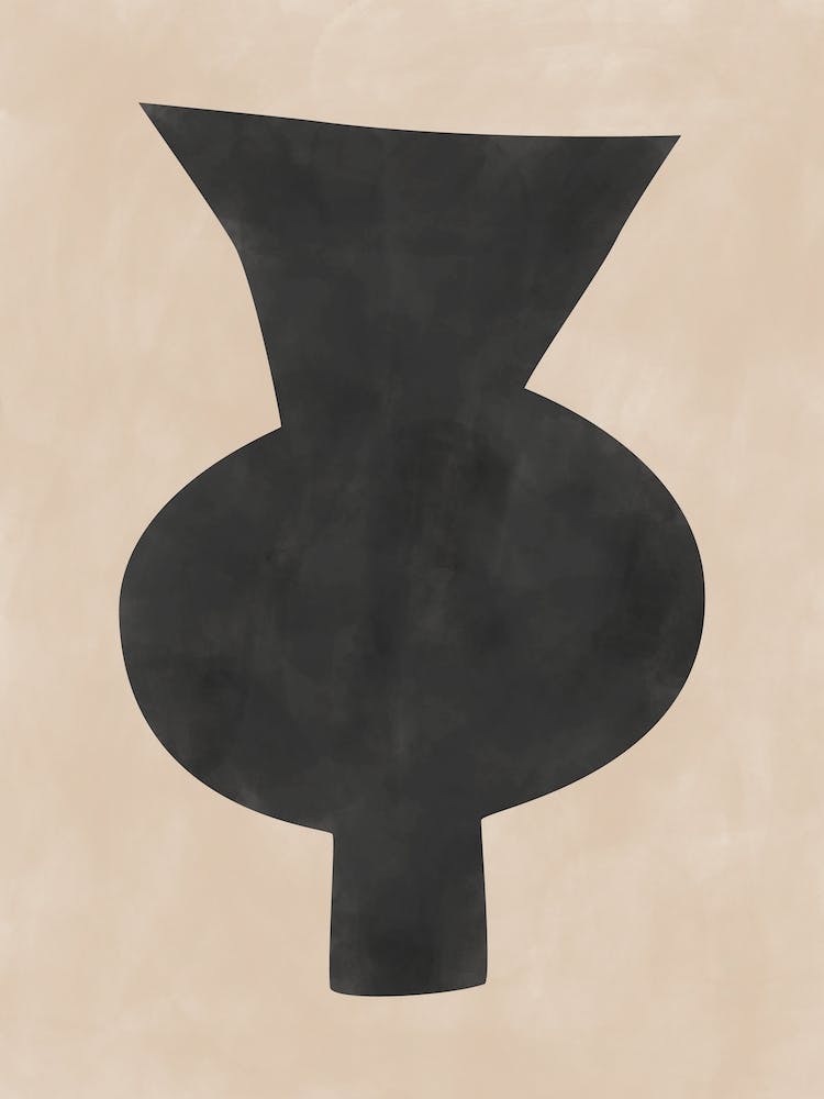 Abstract Black Vase