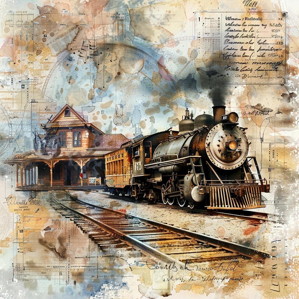 Vintage Steam Train 7