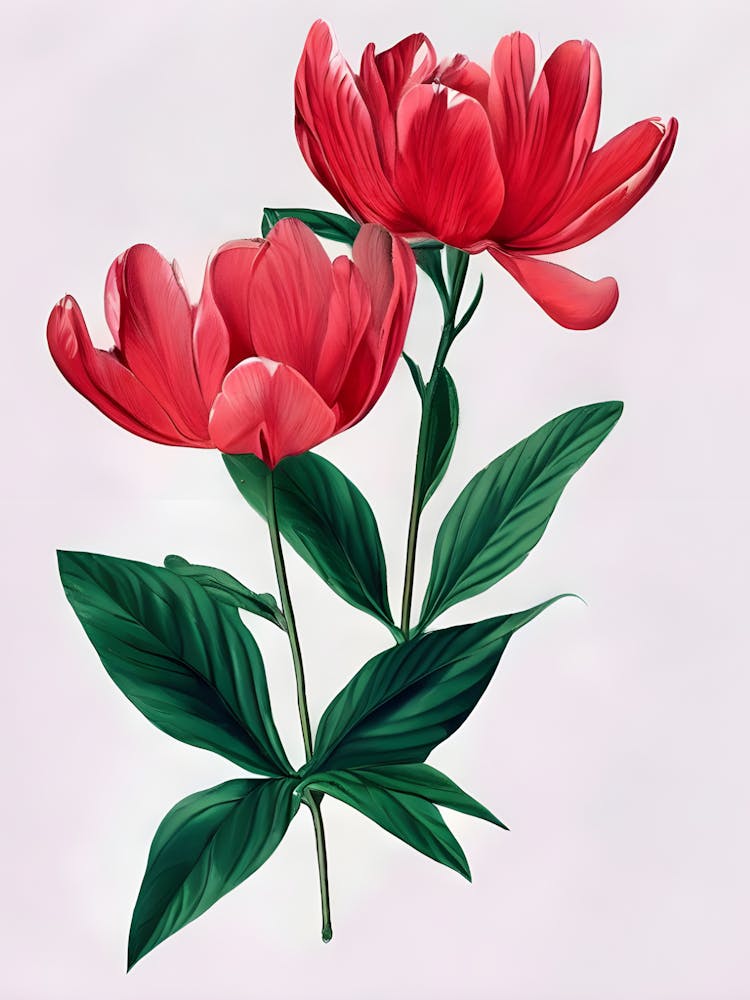 Red Peonies