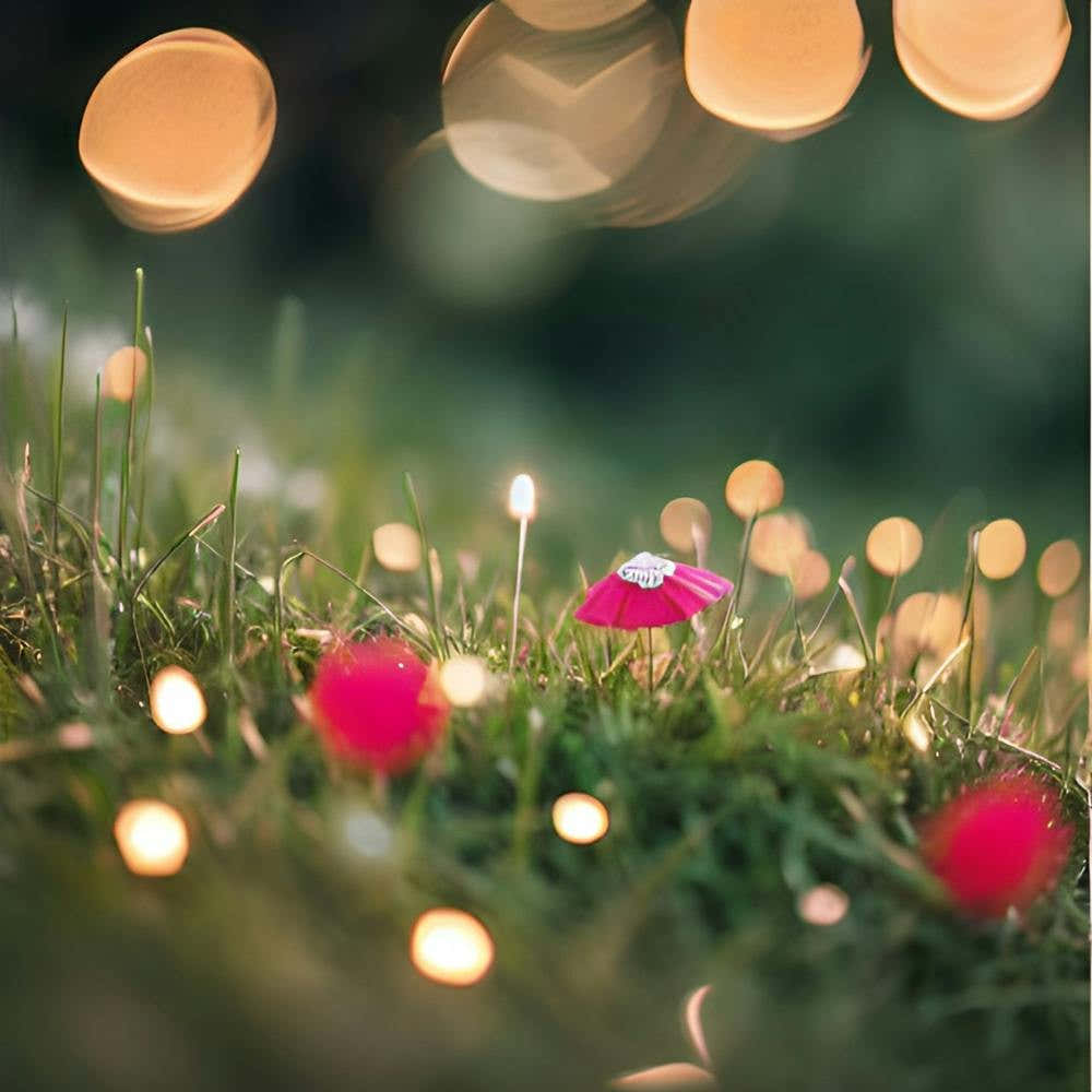 Fairy Lights In The Grass