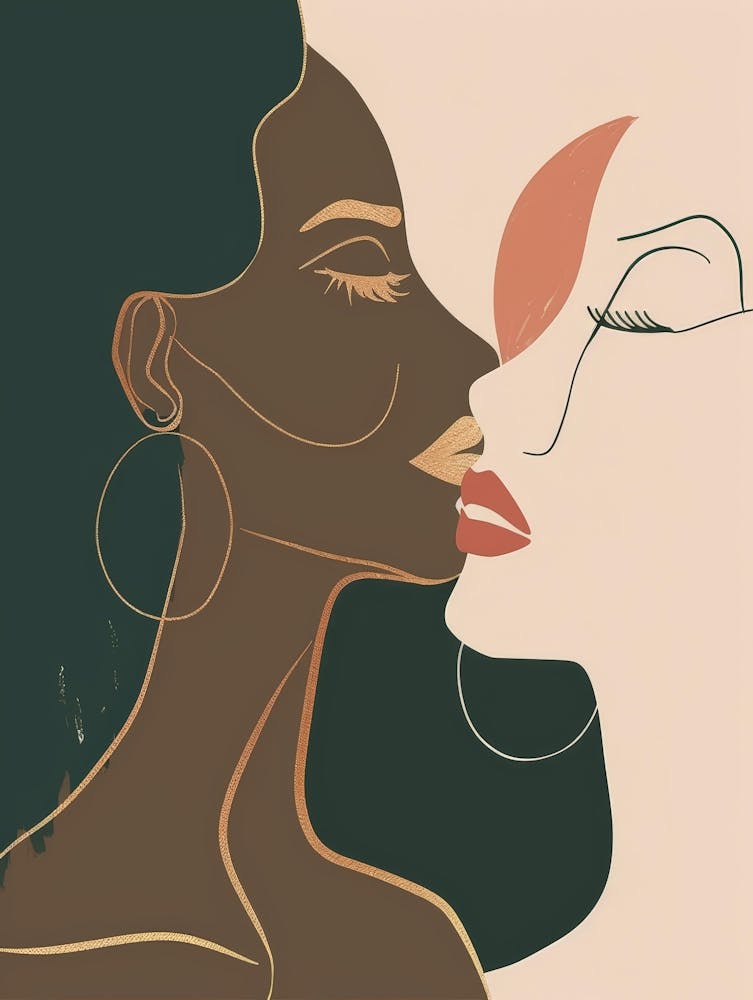 Two Women Kissing 12