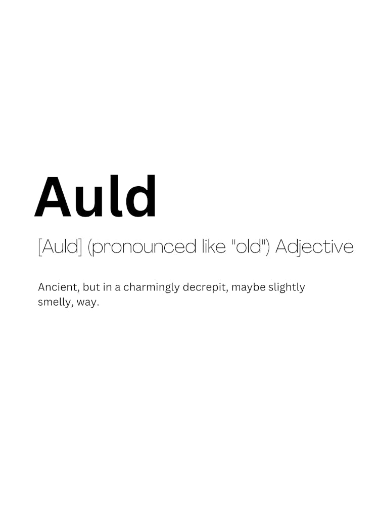 Auld Definition Meaning