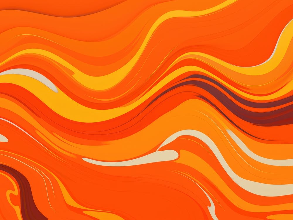Abstrakter orangefarbener Wellenhintergrund