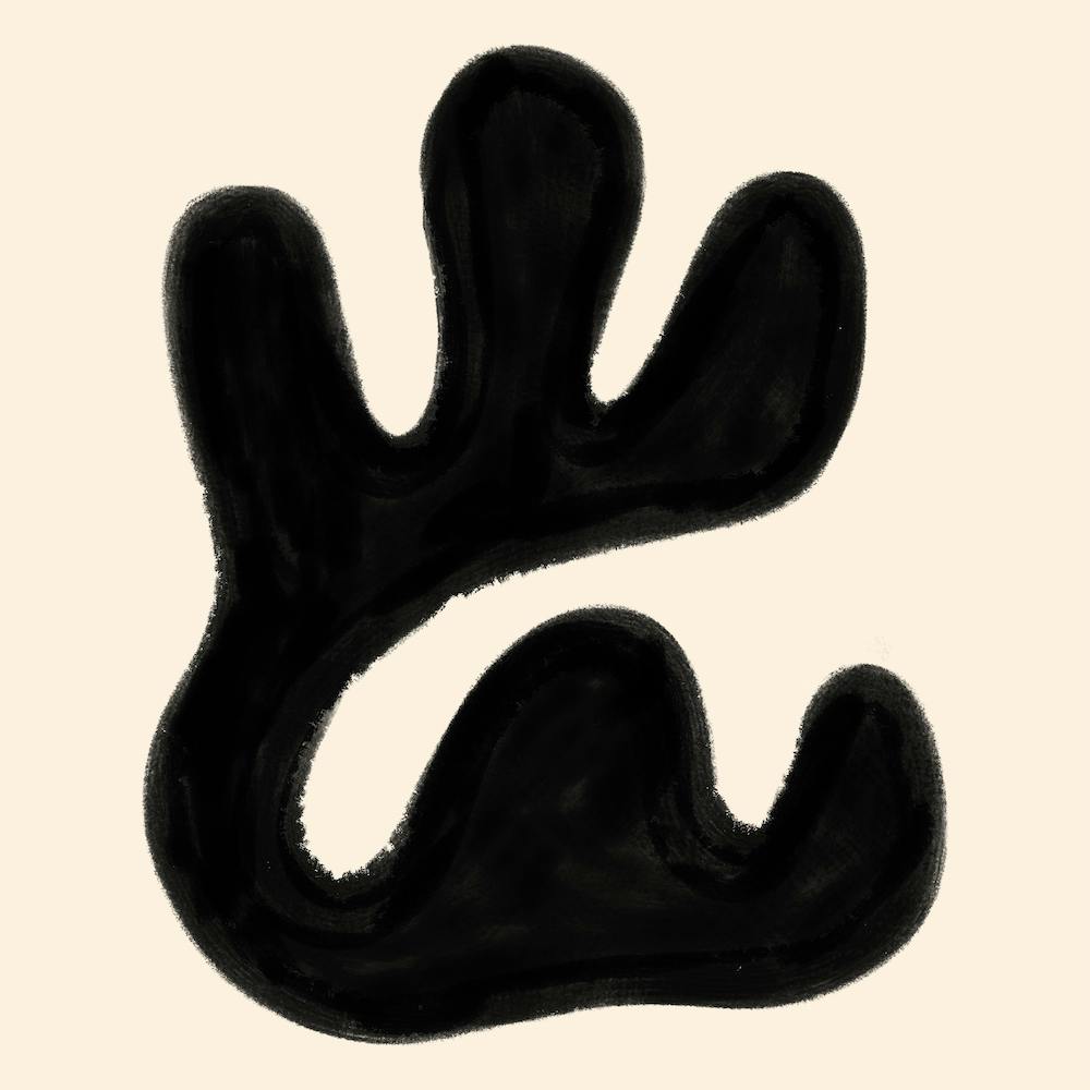Organic Shape VII Square