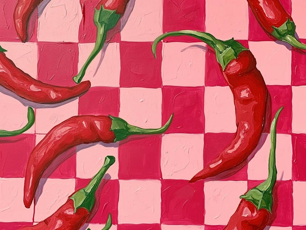 Chillis Pink Checkerboard 2